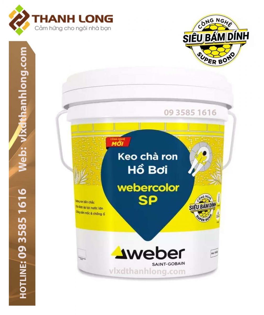 Keo chà ron Weber khu vực hồ bơi, phòng tắm (18.2kg/thùng)